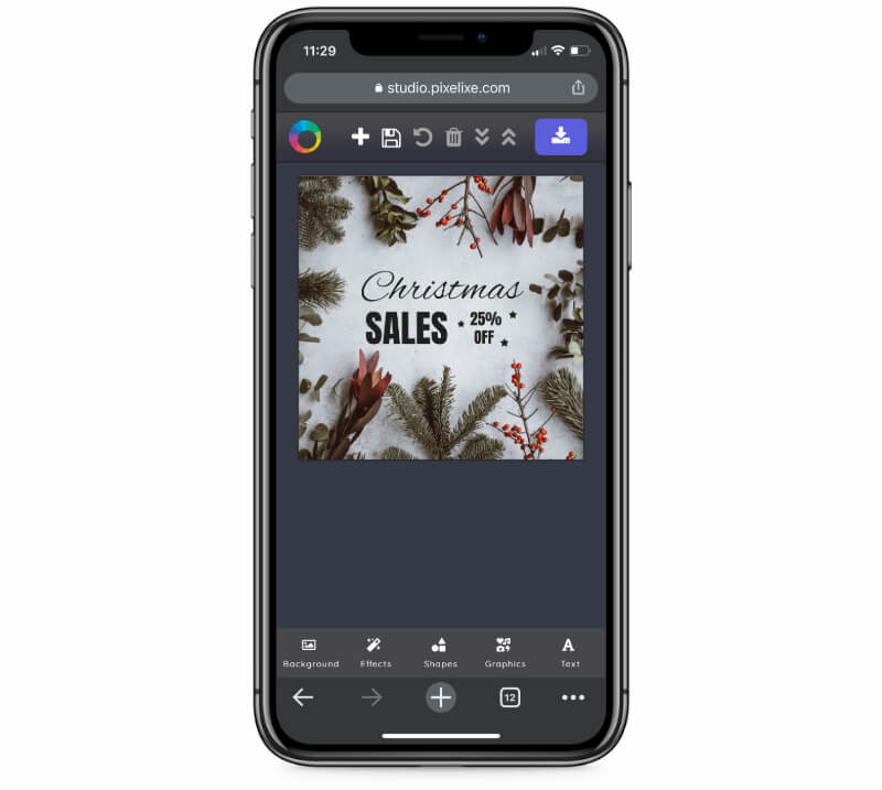 Mobile photo editor