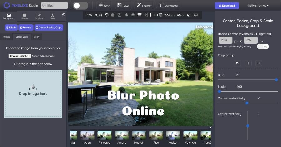 Blur image online