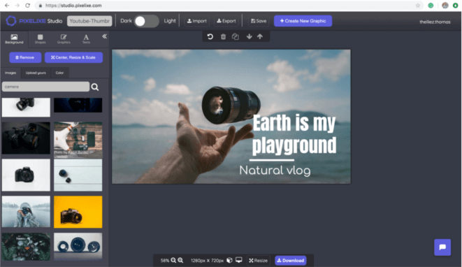 Youtube thumbnail creator