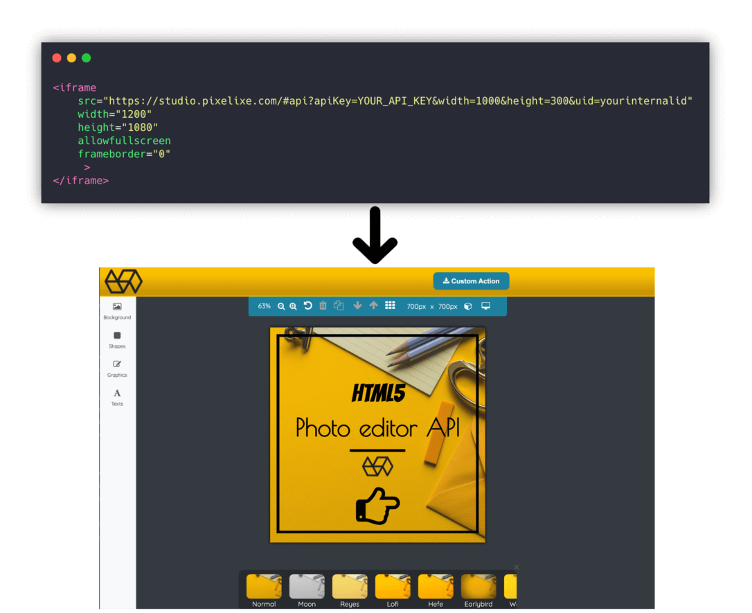 Pixelixe Studio, graphic creation tool and image editor