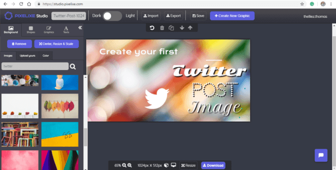 create Twitter post